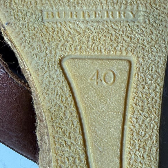 Burberry nova check sandals women wedges size 40 - Picture 8 of 13